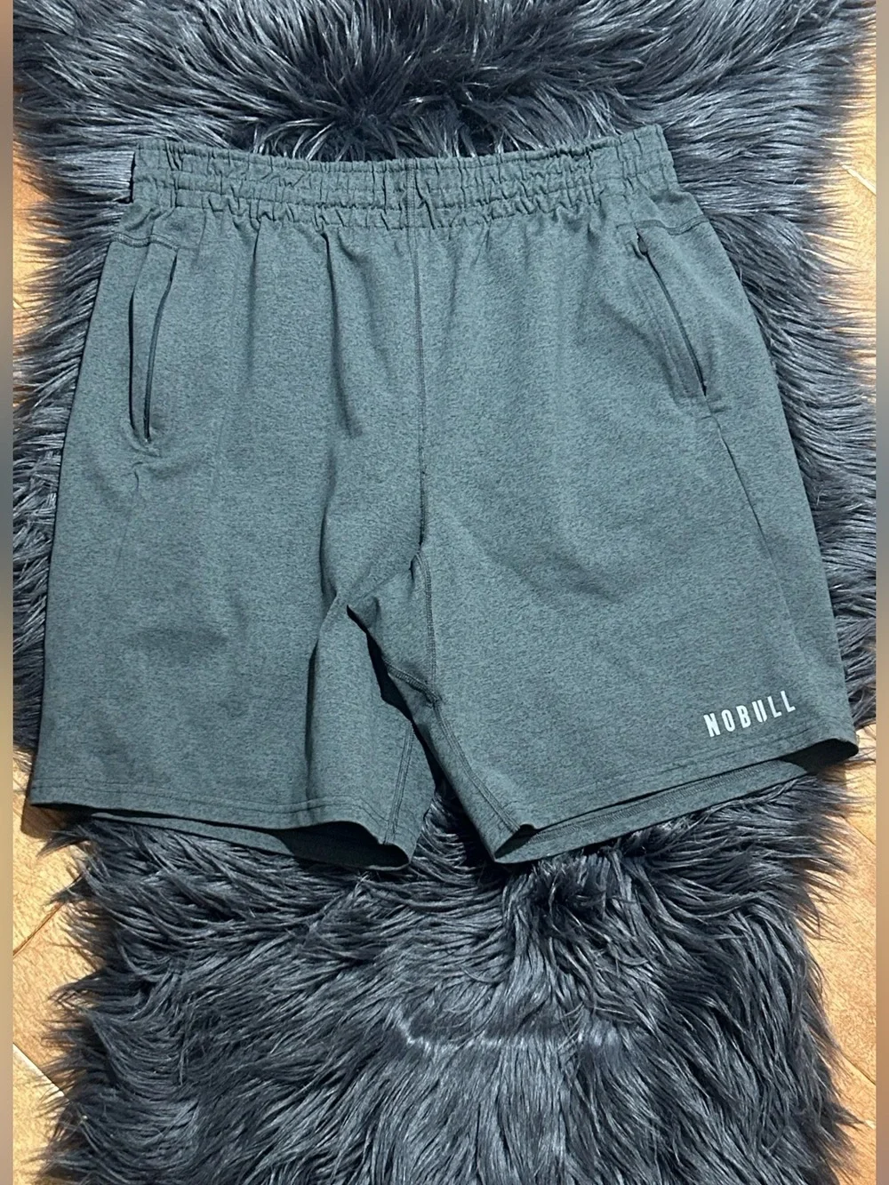 NOBULL Men's Charcoal Performance Shorts